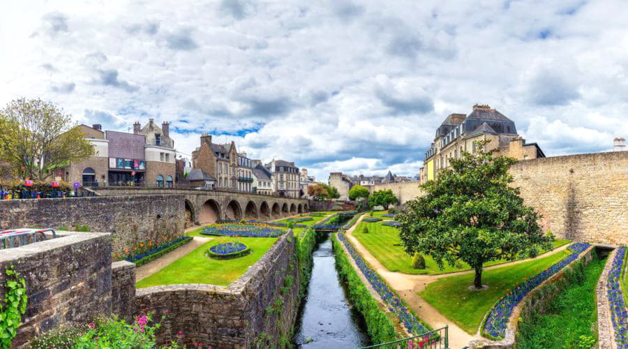 Principais opções de aluguel de carros em Vannes